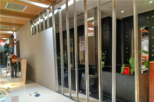 成都錦江區春熙路群光商場拆除搭建圍擋20191015