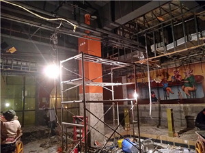 成都武侯區凱德廣場拆除西餐廳20191013